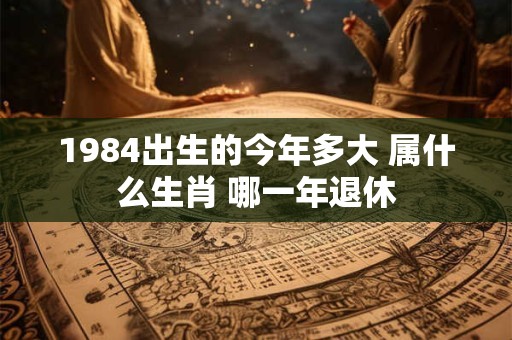 1984出生的今年多大 属什么生肖 哪一年退休