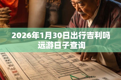 2026年1月30日出行吉利吗 远游日子查询 2026年1月30日出行吉利吗 远游日子查询