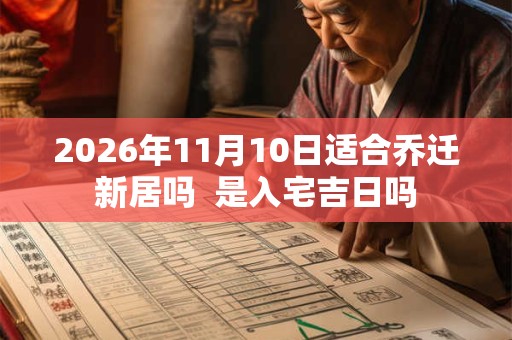 2026年11月10日适合乔迁新居吗  是入宅吉日吗