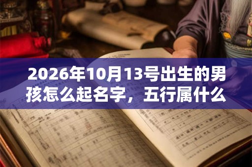 2026年10月13号出生的男孩怎么起名字,五行属什么 2026年10月13号出生的男孩怎么起名字,五行属什么