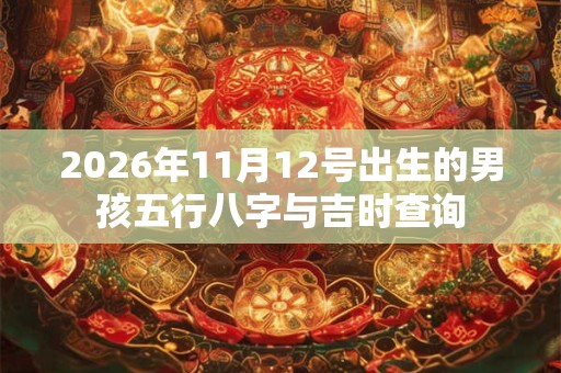 2026年11月12号出生的男孩五行八字与吉时查询 2026年11月12号出生的男孩五行八字与吉时查询