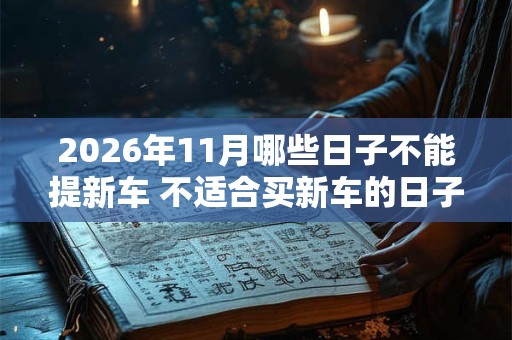 2026年11月哪些日子不能提新车 不适合买新车的日子