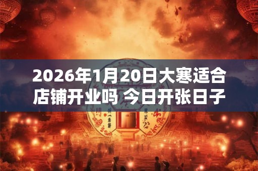 2026年1月20日大寒适合店铺开业吗 今日开张日子吗