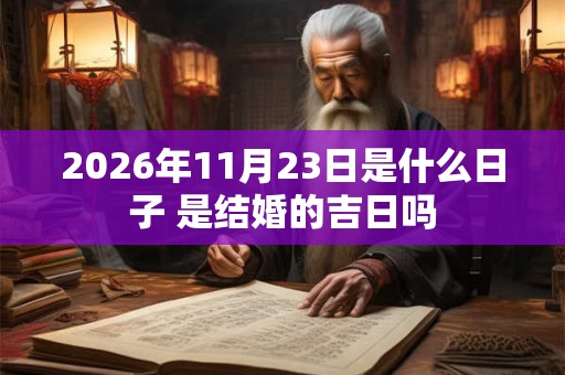 2026年11月23日是什么日子 是结婚的吉日吗