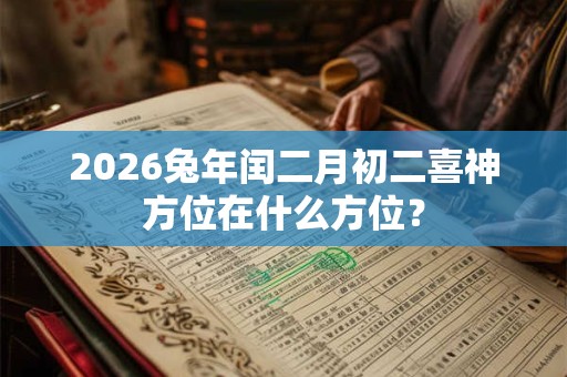 2026兔年闰二月初二喜神方位在什么方位? 2026兔年闰二月初二喜神方位在什么方位?