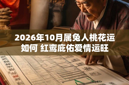2026年10月属兔人桃花运如何 红鸾庇佑爱情运旺