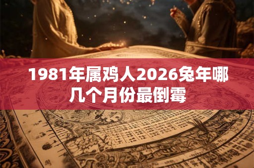 1981年属鸡人2026兔年哪几个月份最倒霉 1981年属鸡人2026兔年哪几个月份最倒霉