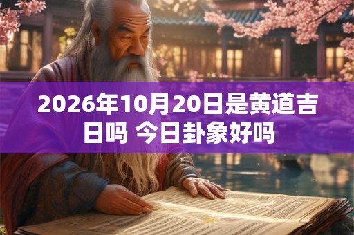 2026年10月20日是黄道吉日吗 今日卦象好吗 2026年10月20日是黄道吉日吗 今日卦象好吗