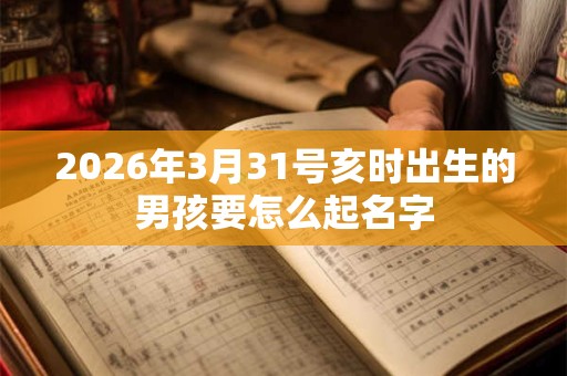 2026年3月31号亥时出生的男孩要怎么起名字 2026年3月31号亥时出生的男孩要怎么起名字