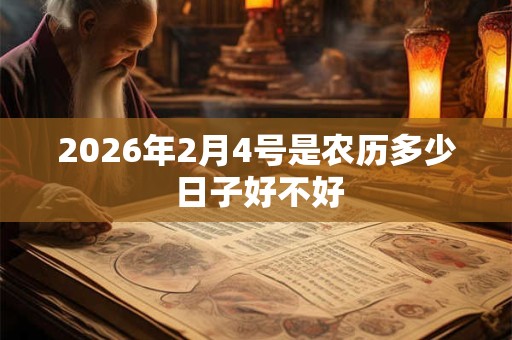 2026年2月4号是农历多少 日子好不好 2026年2月4号是农历多少 日子好不好