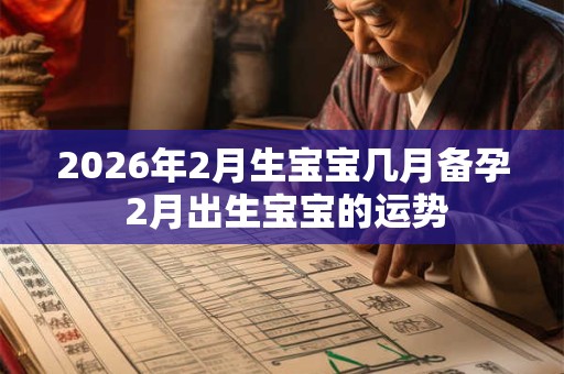 2026年2月生宝宝几月备孕 2月出生宝宝的运势 2026年2月生宝宝几月备孕 2月出生宝宝的运势
