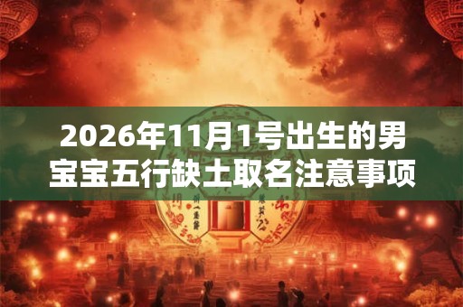 2026年11月1号出生的男宝宝五行缺土取名注意事项