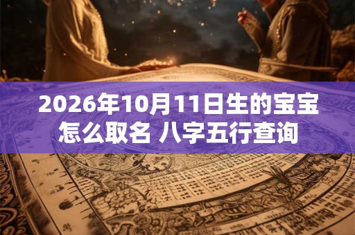 2026年10月11日生的宝宝怎么取名 八字五行查询 2026年10月11日生的宝宝怎么取名 八字五行查询