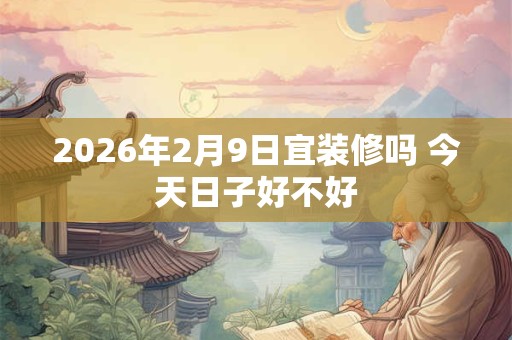 2026年2月9日宜装修吗 今天日子好不好