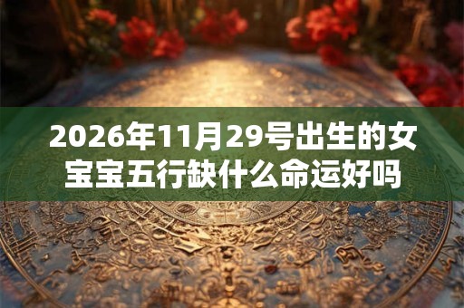 2026年11月29号出生的女宝宝五行缺什么命运好吗