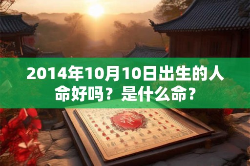 2014年10月10日出生的人命好吗？是什么命？