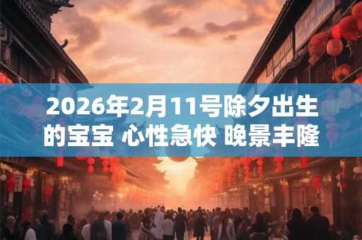 2026年2月11号除夕出生的宝宝 心性急快 晚景丰隆 2026年2月11号除夕出生的宝宝 心性急快 晚景丰隆