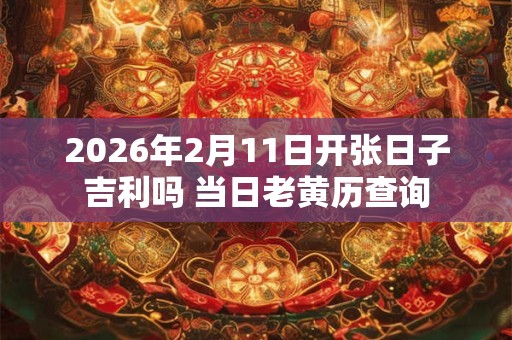 2026年2月11日开张日子吉利吗 当日老黄历查询 2026年2月11日开张日子吉利吗 当日老黄历查询
