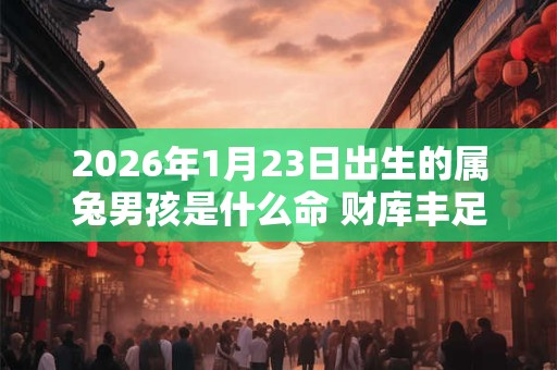 2026年1月23日出生的属兔男孩是什么命 财库丰足婚姻美满 2026年1月23日出生的属兔男孩是什么命 财库丰足婚姻美满