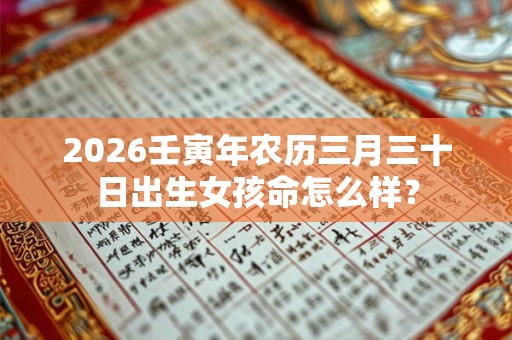 2026壬寅年农历三月三十日出生女孩命怎么样? 2026壬寅年农历三月三十日出生女孩命怎么样?