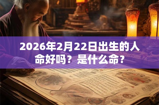 2026年2月22日出生的人命好吗？是什么命？