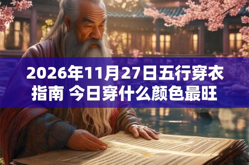 2026年11月27日五行穿衣指南 今日穿什么颜色最旺