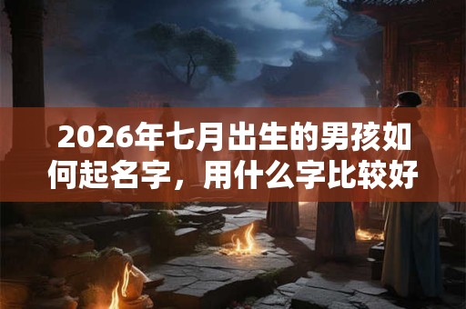 2026年七月出生的男孩如何起名字，用什么字比较好