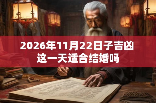 2026年11月22日子吉凶 这一天适合结婚吗