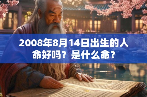2008年8月14日出生的人命好吗？是什么命？