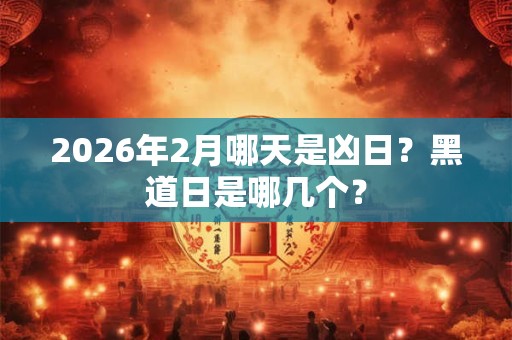 2026年2月哪天是凶日?黑道日是哪几个? 2026年2月哪天是凶日?黑道日是哪几个?