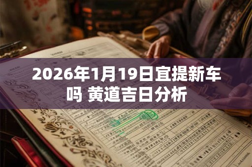 2026年1月19日宜提新车吗 黄道吉日分析
