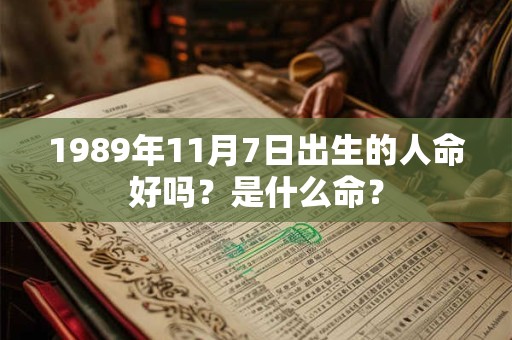 1989年11月7日出生的人命好吗?是什么命? 1989年11月7日出生的人命好吗?是什么命?