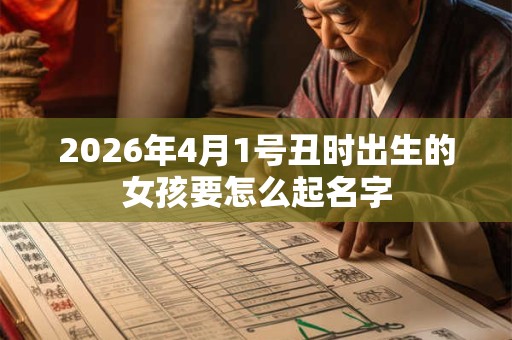 2026年4月1号丑时出生的女孩要怎么起名字