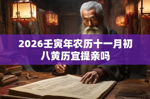 2026壬寅年农历十一月初八黄历宜提亲吗