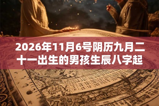 2026年11月6号阴历九月二十一出生的男孩生辰八字起名