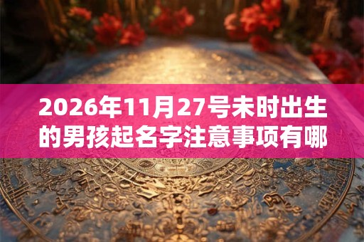 2026年11月27号未时出生的男孩起名字注意事项有哪些 2026年11月27号未时出生的男孩起名字注意事项有哪些
