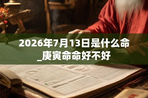2026年7月13日是什么命_庚寅命命好不好 2026年7月13日是什么命_庚寅命命好不好