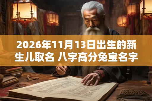 2026年11月13日出生的新生儿取名 八字高分兔宝名字