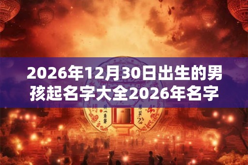 2026年12月30日出生的男孩起名字大全2026年名字 2026年12月30日出生的男孩起名字大全2026年名字