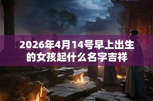 2026年4月14号早上出生的女孩起什么名字吉祥