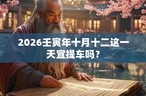 2026壬寅年十月十二这一天宜提车吗？