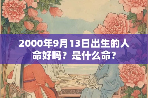 2000年9月13日出生的人命好吗？是什么命？