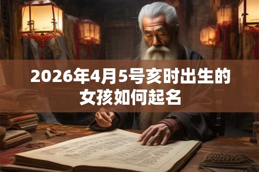 2026年4月5号亥时出生的女孩如何起名 2026年4月5号亥时出生的女孩如何起名