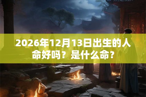 2026年12月13日出生的人命好吗?是什么命? 2026年12月13日出生的人命好吗?是什么命?