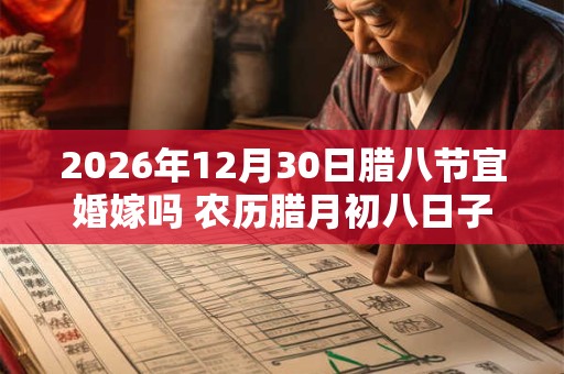 2026年12月30日腊八节宜婚嫁吗 农历腊月初八日子好不好