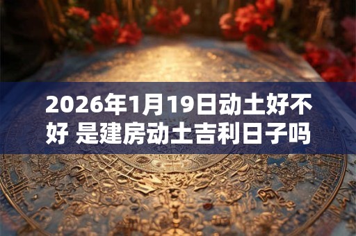 2026年1月19日动土好不好 是建房动土吉利日子吗 2026年1月19日动土好不好 是建房动土吉利日子吗