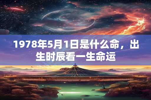 1978年5月1日是什么命,出生时辰看一生命运 1978年5月1日是什么命,出生时辰看一生命运