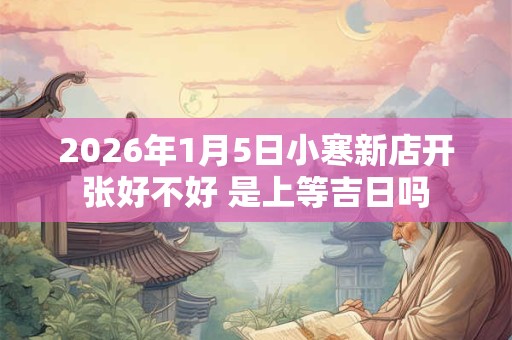 2026年1月5日小寒新店开张好不好 是上等吉日吗 2026年1月5日小寒新店开张好不好 是上等吉日吗