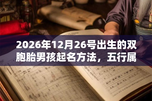 2026年12月26号出生的双胞胎男孩起名方法,五行属什么 2026年12月26号出生的双胞胎男孩起名方法,五行属什么