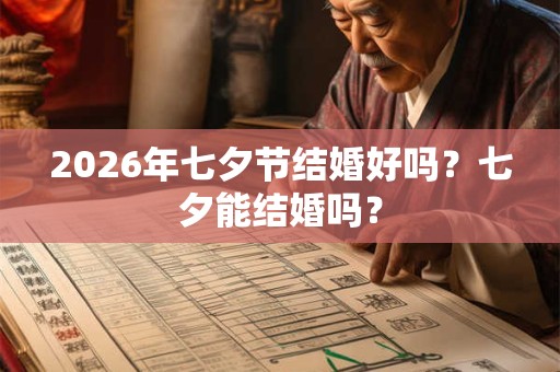 2026年七夕节结婚好吗?七夕能结婚吗? 2026年七夕节结婚好吗?七夕能结婚吗?